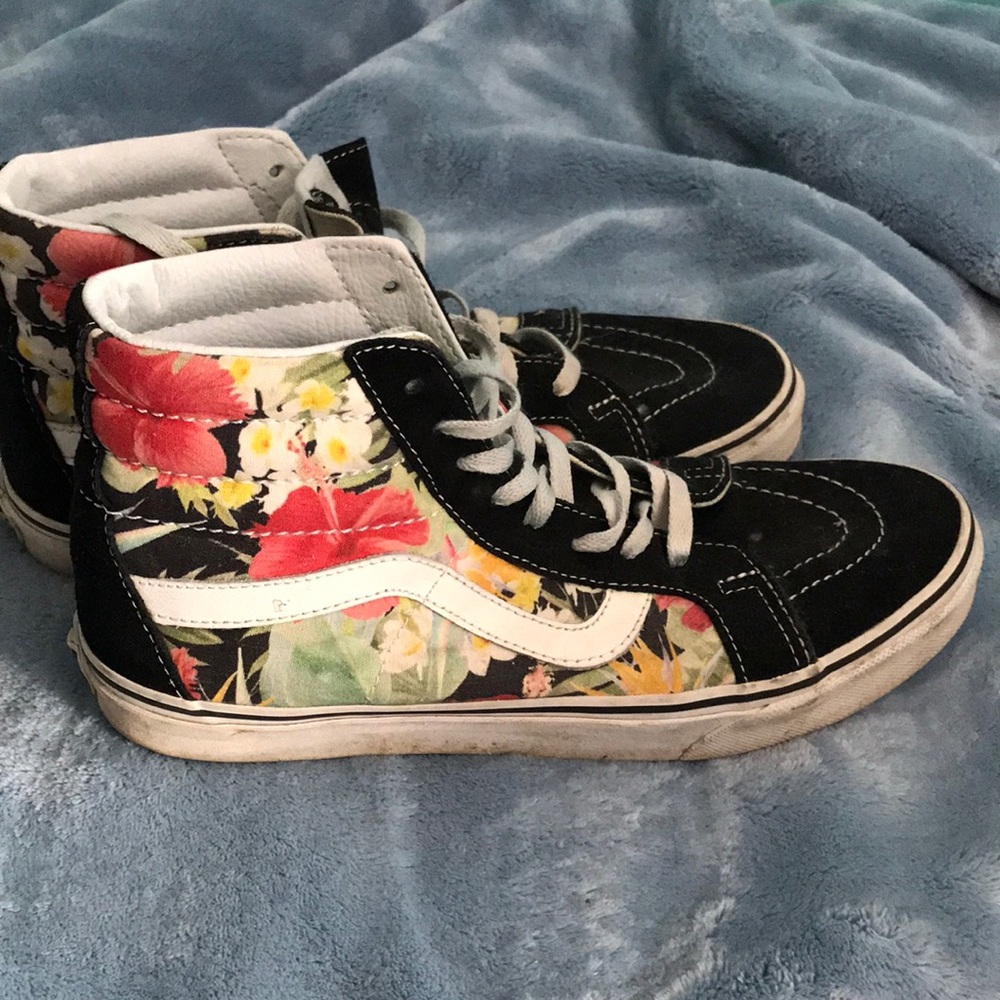 Mens vans floral sk8 hi shoe